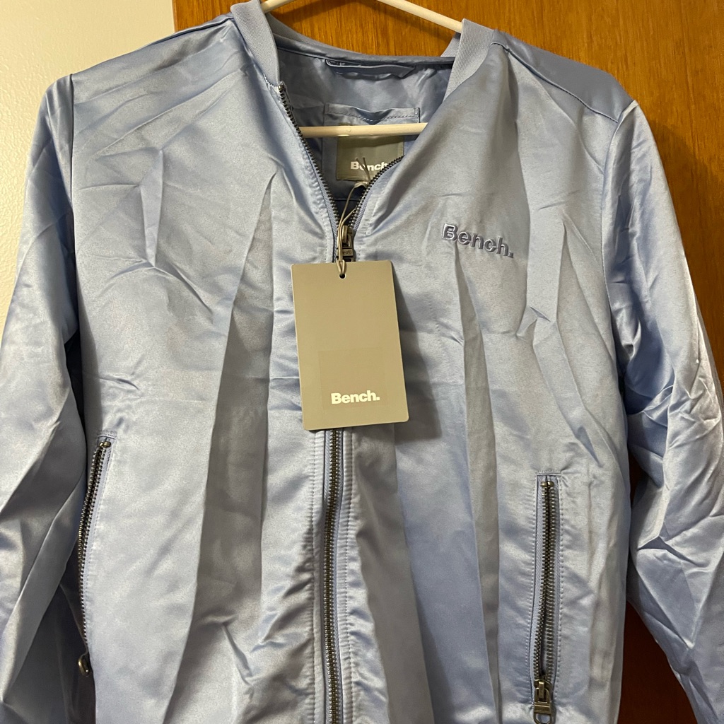 Bench Men's Sky Blue Bomber Jacket